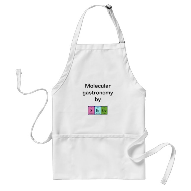 Serge periodic table name apron (Front)