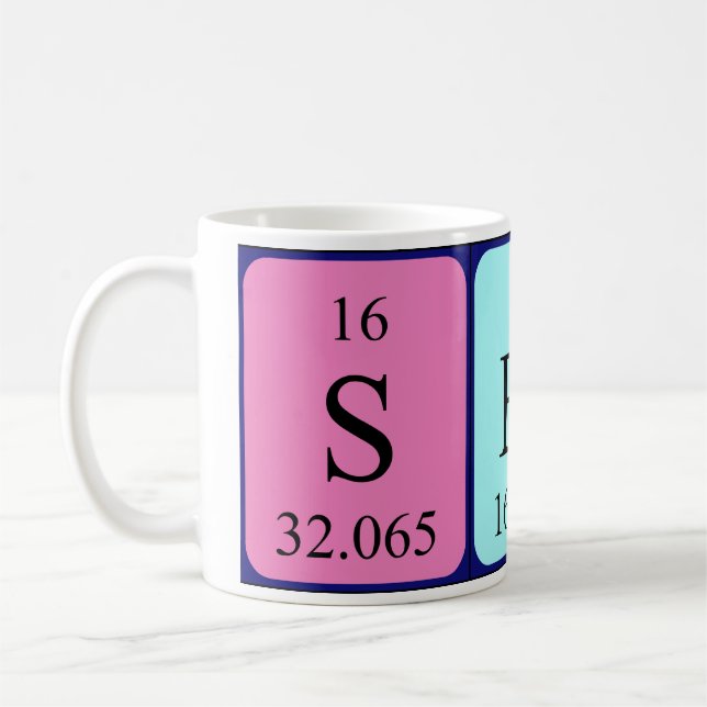 Serge periodic table name mug (Left)