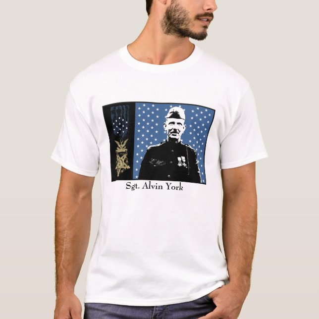 Sergeant Alvin York and Medal of Honour T-Shirt (Front)