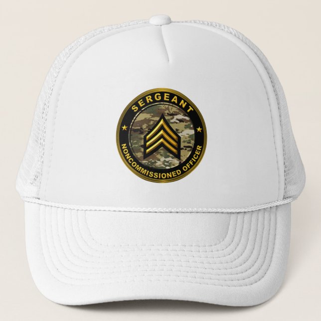 Sergeant Army Noncommissioned Officer Trucker Hat (Front)