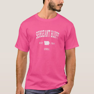 Sergeant Bluff Iowa Ia Vintage Athletic Sports T-Shirt