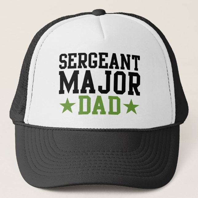 Sergeant Major Dad Trucker Hat (Front)
