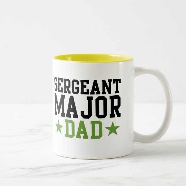 Sergeant Major Dad Two-Tone Coffee Mug (Right)