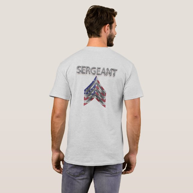 Sergeant Rank T-Shirt (Back Full)
