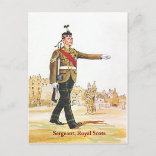 Sergeant, Royal Scots guards Postcard