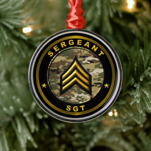 Sergeant SGT Metal Tree Decoration