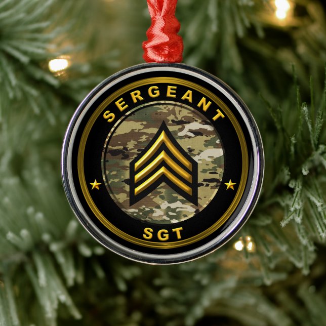 Sergeant SGT Metal Tree Decoration (Tree)