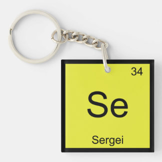 Sergei Name Chemistry Element Periodic Table Key Ring