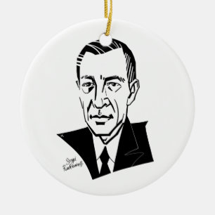 Sergei Rachmaninoff Ceramic Tree Decoration
