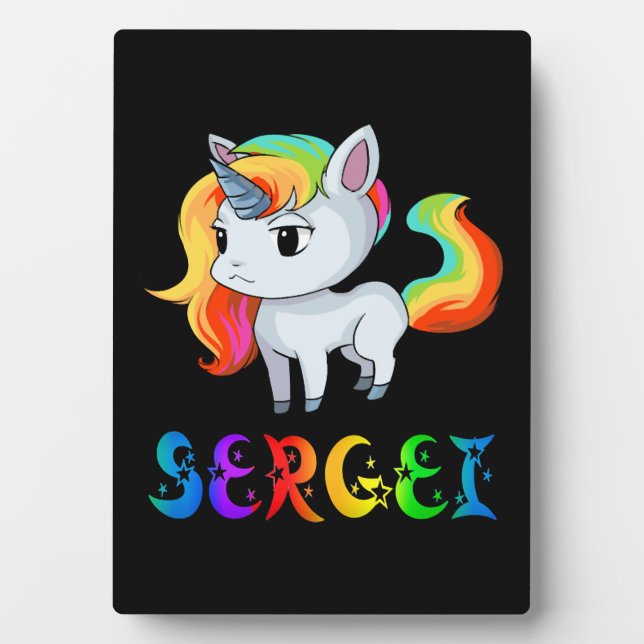 Sergei Unicorn Plaque (Front)