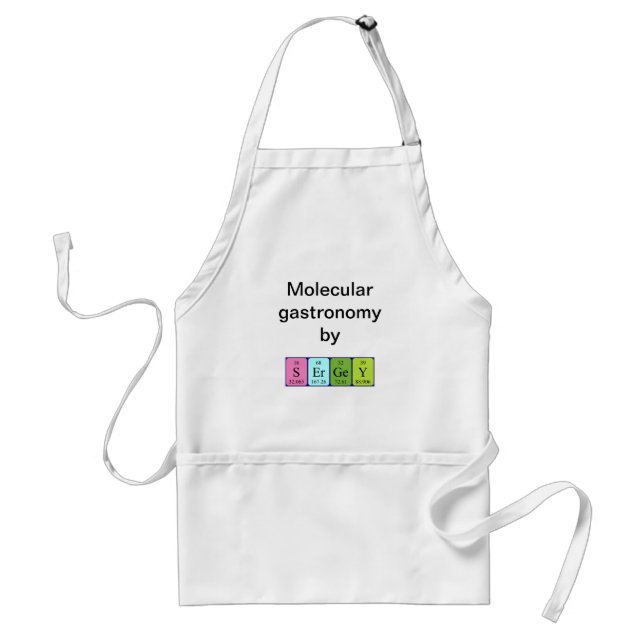 Sergey periodic table name apron (Front)