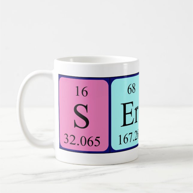 Sergey periodic table name mug (Left)