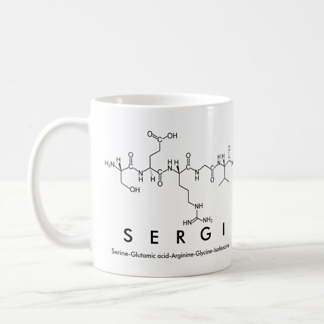 Sergi peptide name mug (Left)