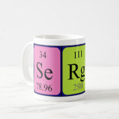 Sergi periodic table name mug (Front Left)