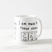 Sergi periodic table name mug (Front Right)