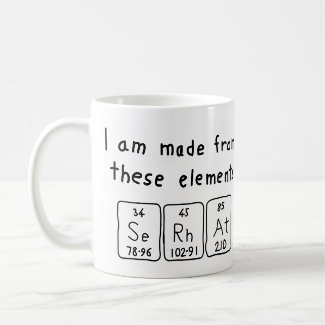 Serhat periodic table name mug (Left)