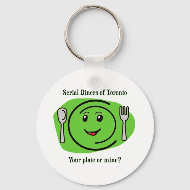 Serial Diners2 - the Plate Key Ring (Front)