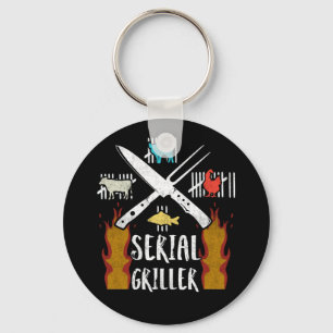 Serial Griller Fathers Grilling Grill BBQ Master Key Ring