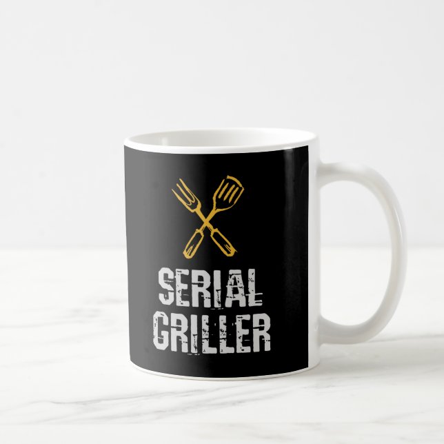 Serial griller Grill BBQ master Grill cutlery Coff Coffee Mug (Right)