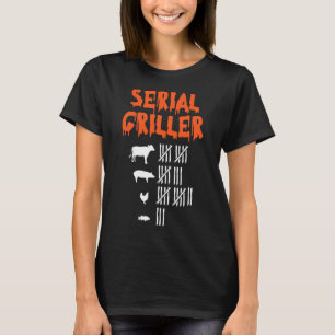 Serial Griller Lazy Halloween Costume Funny Bbq Ch T-Shirt