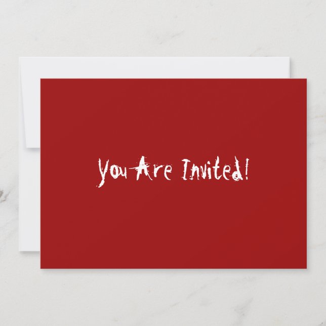Serial Killer Halloween Party Invitation (Front)