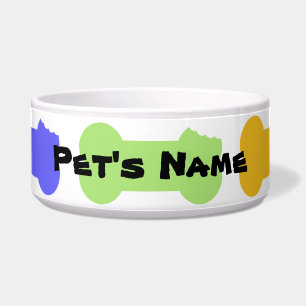 Series Chewed Bones Personalised Dog Bowl 2