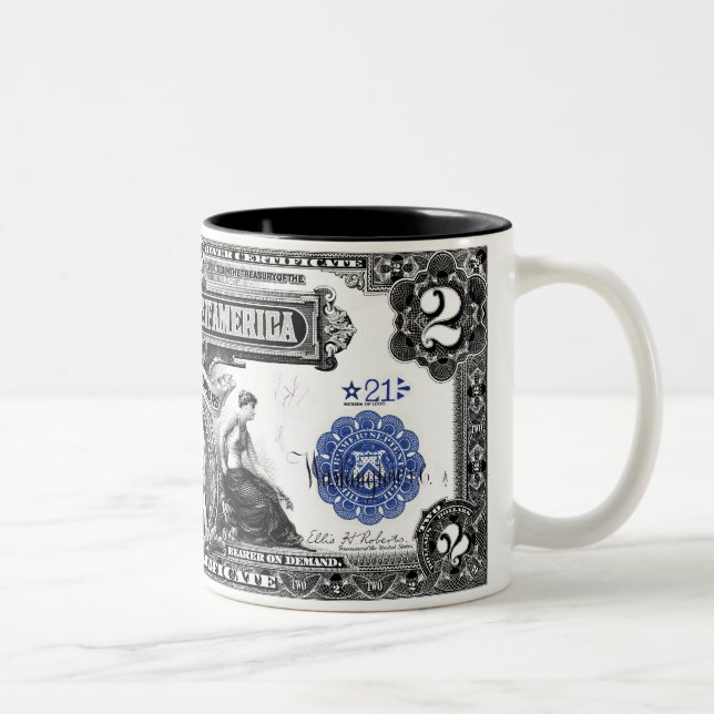Series of 1899 2 Dollars Silver Certificate Mug (Right)
