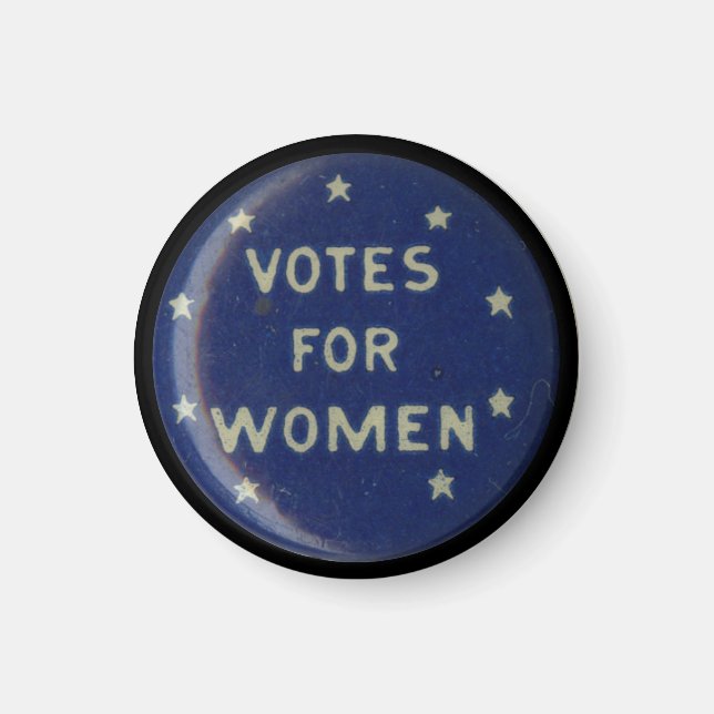 Series of 8 suffrage pin collectable magnet (Front)