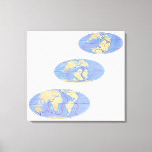 Series of Illustrations of Earth Canvas Print
