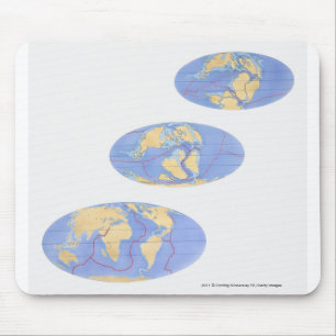 Series of Illustrations of Earth Mouse Mat