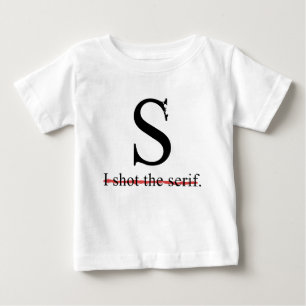 Serif Baby T-Shirt