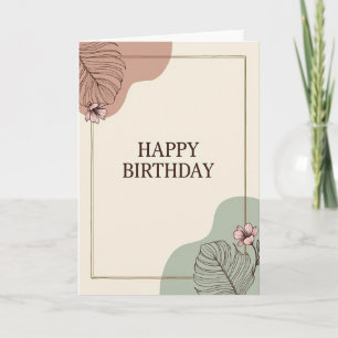 Serif Frame Birthday Card
