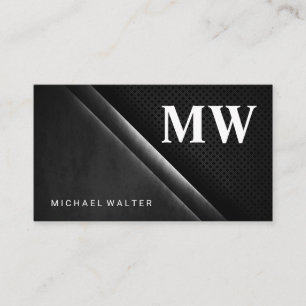 Serif Monogram   Monogram Business Card