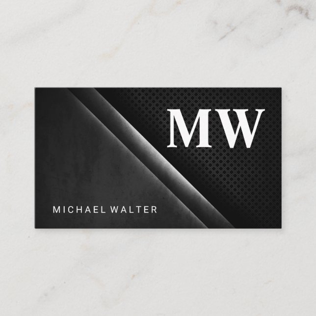 Serif Monogram | Monogram Business Card (Front)
