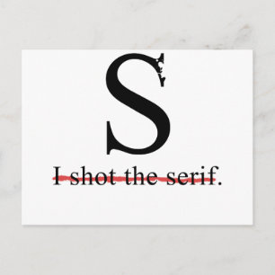 Serif Postcard