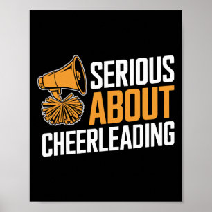 Serious About Cheerleading Funny Cheerleader _1 Poster
