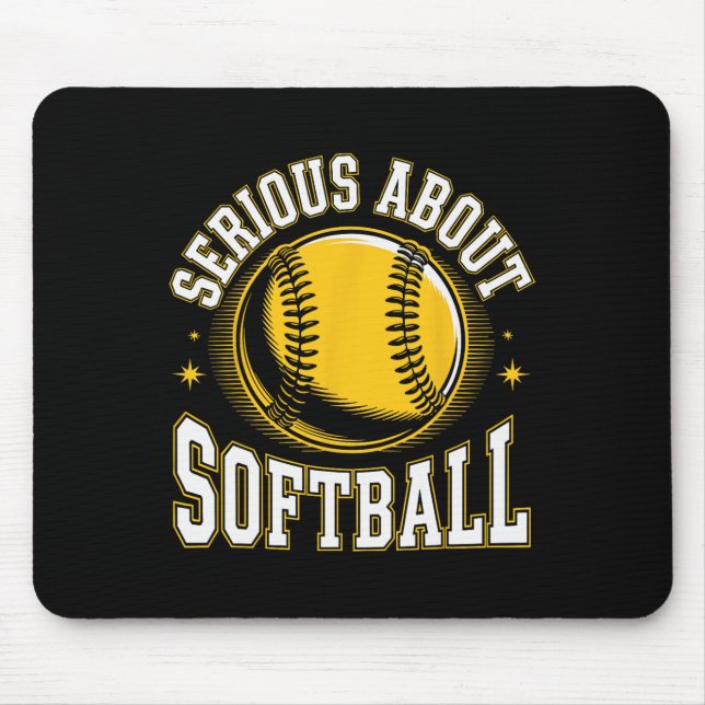 Serious About Softll Funny _1  Mouse Mat (Front)