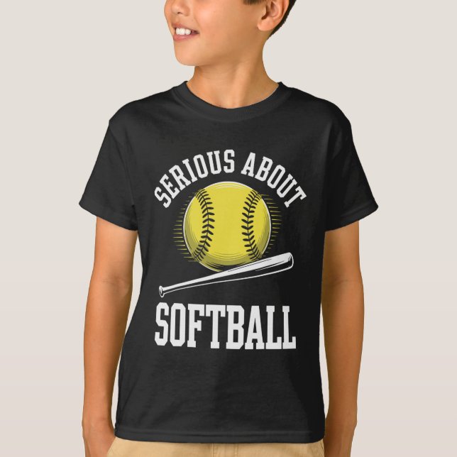 Serious About Softll Funny  T-Shirt (Front)