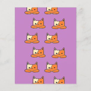 Serious cats on purple