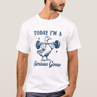 Serious Goose Funny Animal T-shirt
