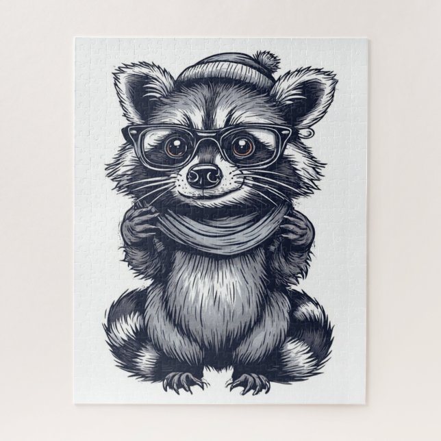 Serious Raccoon Puzzle (Vertical)