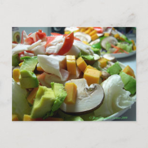 Serious salad postcard