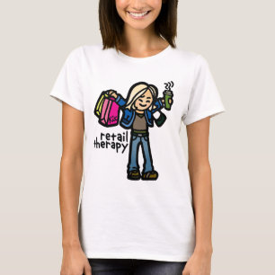 serious shopping shirt. T-Shirt