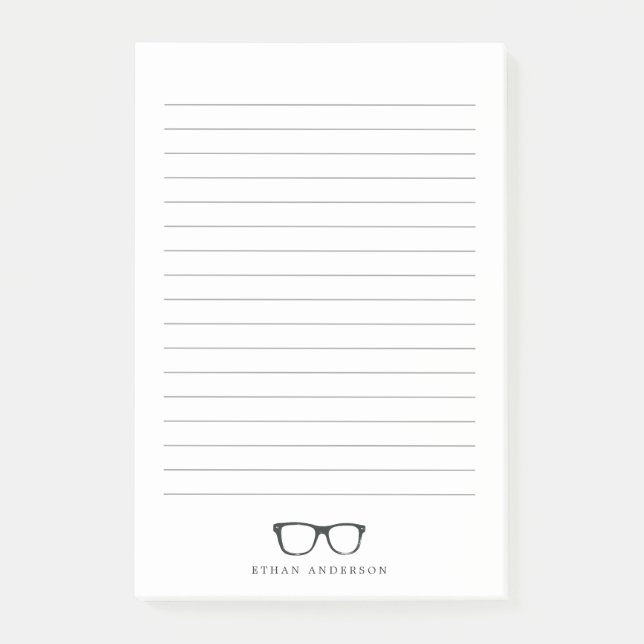 Serious Spectacles | Lined Post-it Notes (Front)
