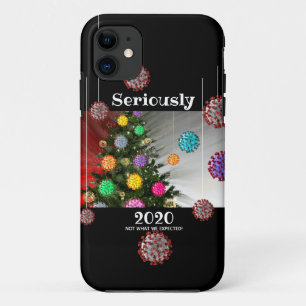 Seriously 2020 covid molecule tree ornamants iPhone 11 case