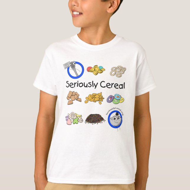 Seriously Cereal Know Your Cereal Kids' T-Shirt (Front)