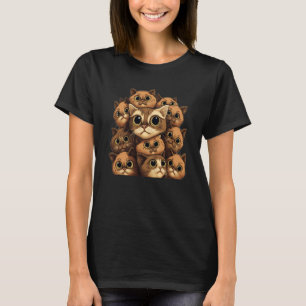 Seriously Cute Pile Of Cats And Kittens  4 T-Shirt