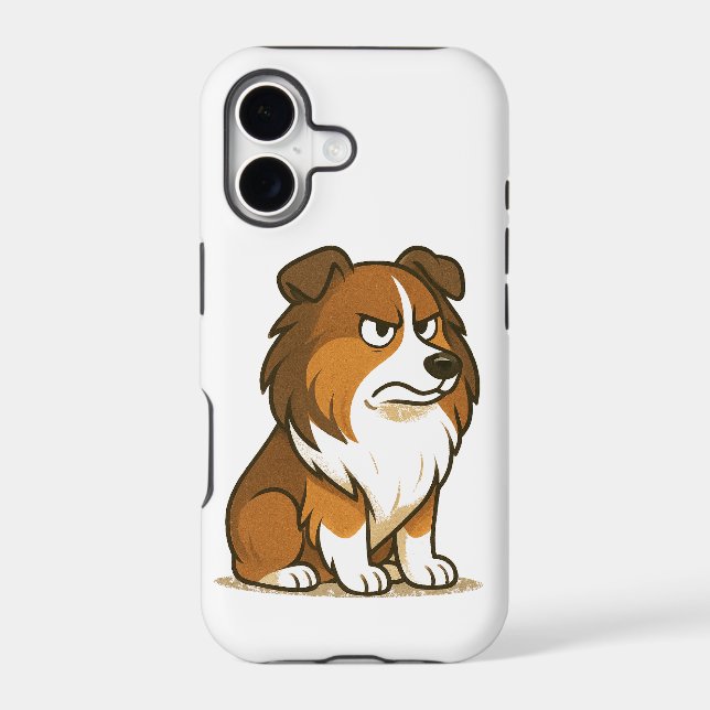 Seriously Disappointed Shetland Sheepdog (Back)