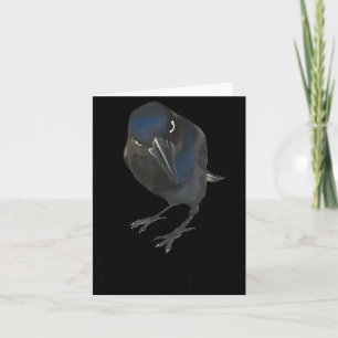Seriously Funny Crow Sarcastic Quote  Card