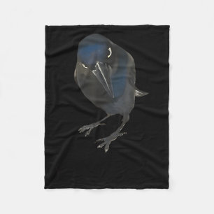 Seriously Funny Crow Sarcastic Quote  Fleece Blanket